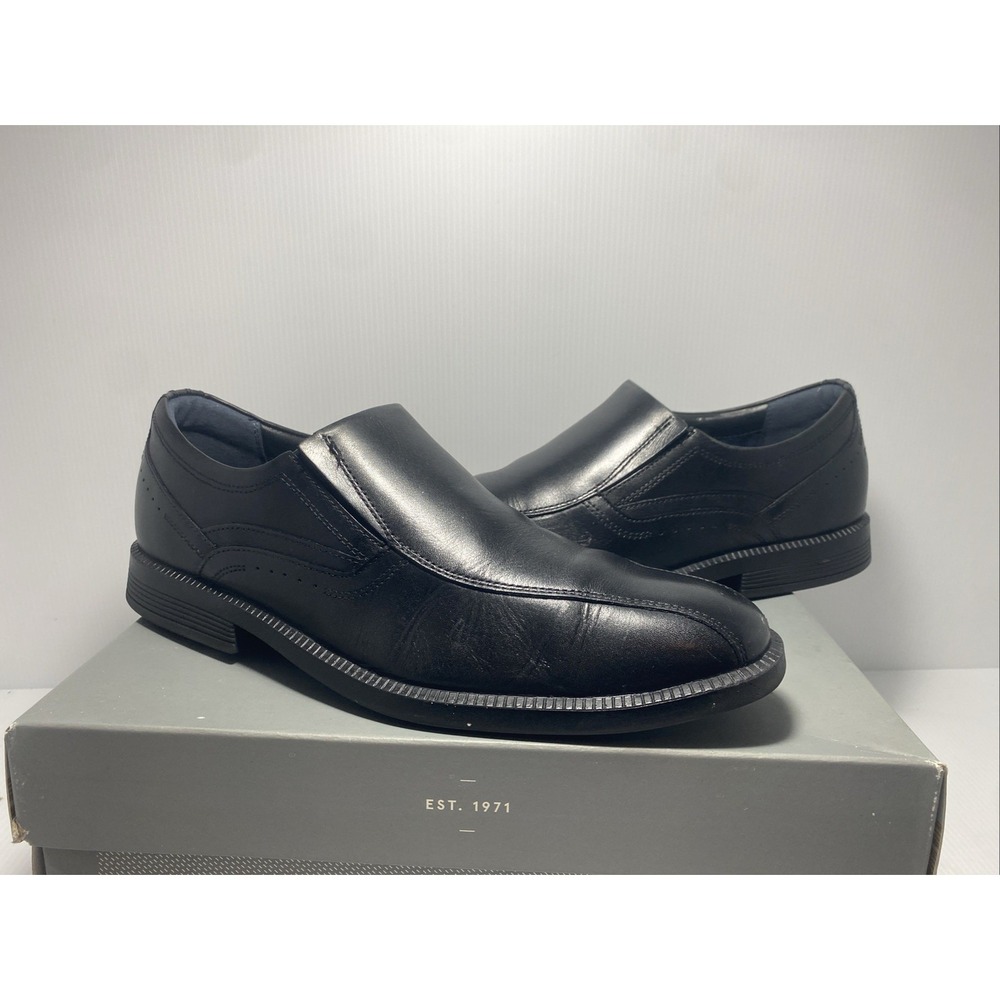 Man's‎ Loafers Rockport DP MODERN BIKE TOE Slip-On Men's Size 9.5    01